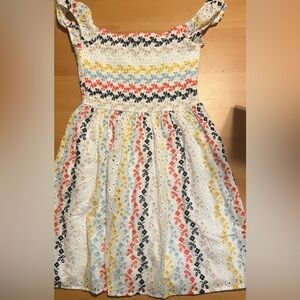 Like New Emerald Sundae Multicolor Floral Kids Dress